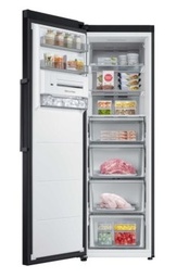 [RZ32C7CBEB1/EF] Vriezer met 1 deur, E, 323 l, 185,3 cm, rondom koeling, extern display, gemakkelijk te openen handgreep, metalen koeling, slanke ijsmachine, zwart roestvrij staal, AI Energy Mode