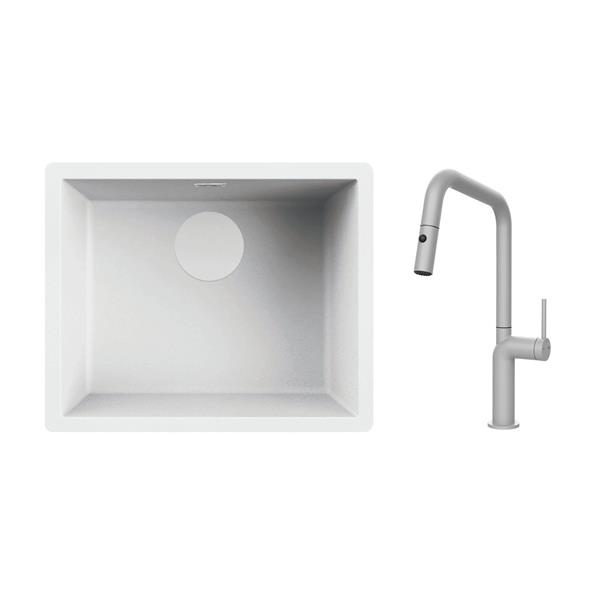 GESSI Pack vier + mitigeur PACKSTELOBLANCU