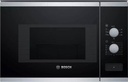 Compact 38cm - avec grill - 800W - 20L - inox - plateau tournant - Micro-ondes encastrable/ Bosch