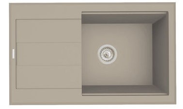 [070199701] 1 bak granieten spoelbak Sparta Plus Lux donkerbeige