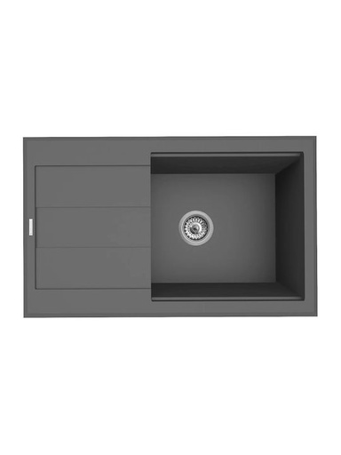 [070199901] 1 bak granieten spoelbak Sparta Plus Lux Graphite Carbon