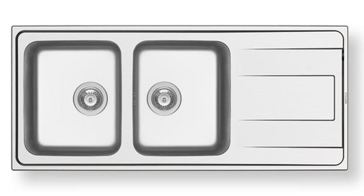[107171701] Evier 2 bac inox Alea 116x50