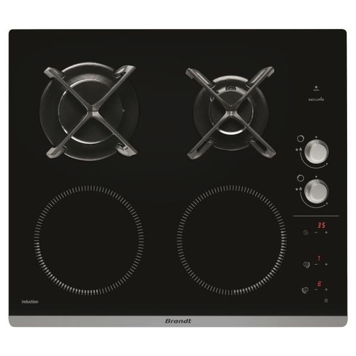[BPI6414BM] BRANDT Table de cuisson mixte induction BPI6414BM