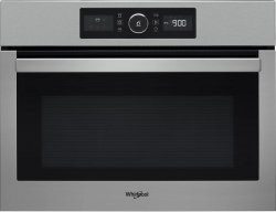 [AMW9604/IX] Inbouw magnetron, Perfect 900w, 3D wave, Crisp, Grill 1600w, 40L, RVS Whirlpool