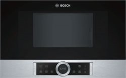 [BFL634GS1] Micro-ondes Serie8-38cm, FMO 900W, AutiPilot 7, éclairage LED, GAUCHE, inox Bosch