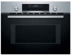 [CMA585GS0] Four micro-ondes Encastrables 44L, Air pulsé, grill, cookControl 15,niche 45cm, Inox Bosch