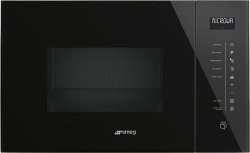 [FMI125N] Four micro-ondes avec gril - 900 W - 6 fonctions - 25 L - full touch - Noir Smeg