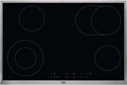 [HK834060XB] AEG Glaskeramische kookplaat 77cm, 4 zones, TouchControl, 2 uitschuifbare zones, Inox frameAeg