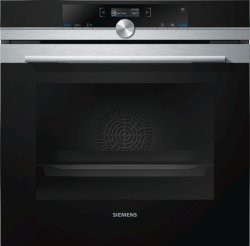 [HR675GBS1] SIEMENS Combi-stoomoven, pyrolyse, 13pgm, activeClean, cookControl, softMove, Inox Siemens