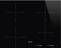 [SI7643B] SMEG Table de cuisson induction 60cm, Connected Hood, Intuitive slider, 4 zones, ECO-Logic Smeg