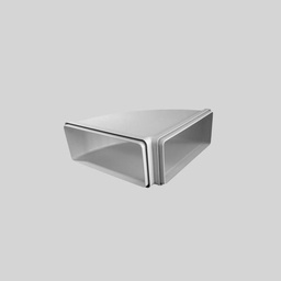 [1053R] COURBE 90° RECTANGULAIRE HORIZONTALE 220X90MM