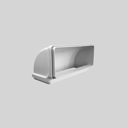 [1053S] COURBE 90° RECTANGULAIRE VERTICALE 220X90MM